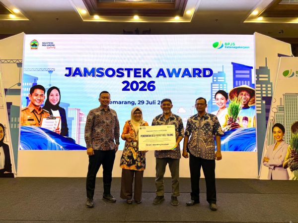 DESA WUNUT RAIH JUARA 2 PENGHARGAAN JAMSOSTEK AWARD 2026 DARI BPJS KETENAGAKERJAAN PROVINSI JAWA TENGAH