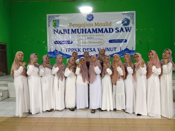 TP PKK DESA WUNUT GELAR PERINGATAN MAULID NABI MUHAMMAD SAW